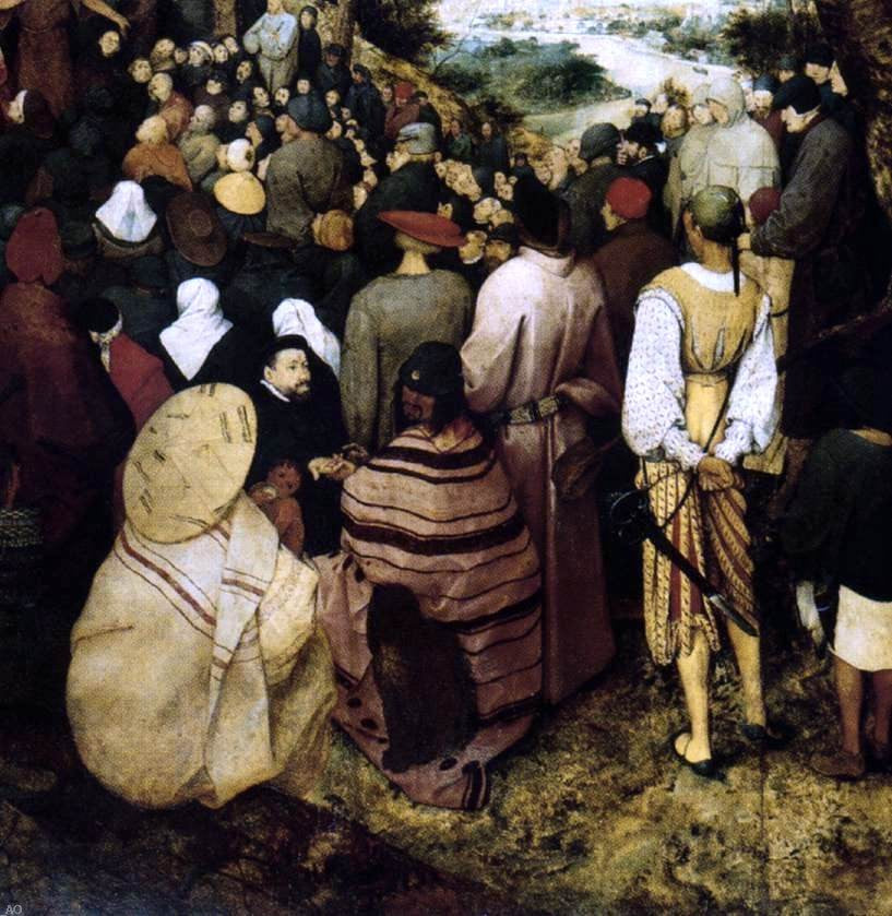 The Elder Pieter Bruegel The Sermon of St John the Baptist (detail) - Hand Painted Oil Painting