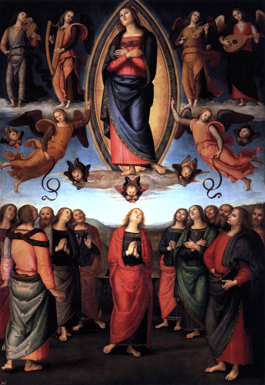  Pietro Perugino Assumption of the Virgin - Hand Painted Oil Painting