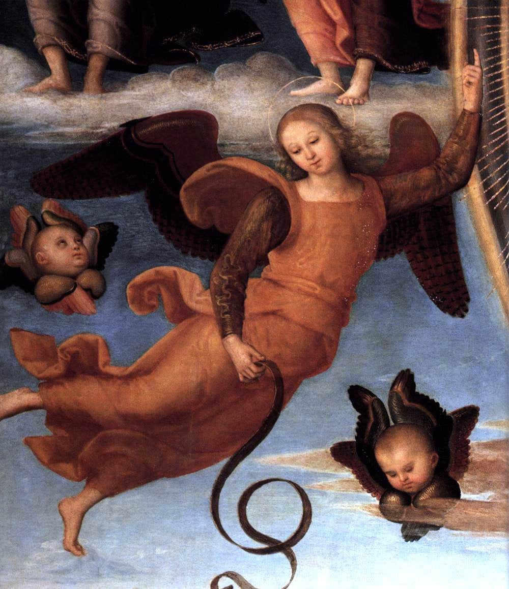  Pietro Perugino Assumption of the Virgin (detail) - Hand Painted Oil Painting