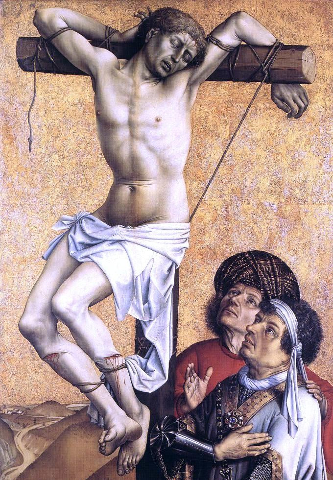  Robert Campin The Crucified Thief - Hand Painted Oil Painting