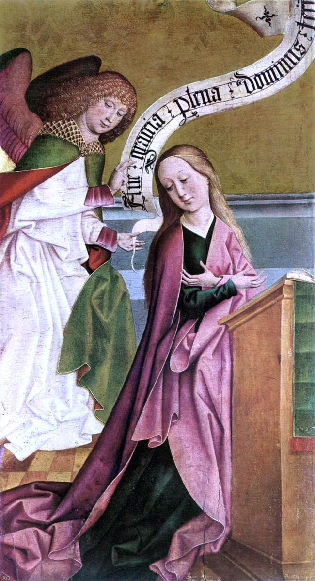 The Elder Rueland Frueauf The Annunciation - Hand Painted Oil Painting