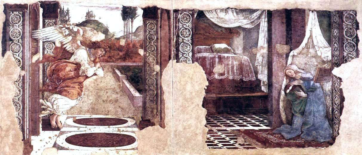 Sandro Botticelli Annunciation - Hand Painted Oil Painting
