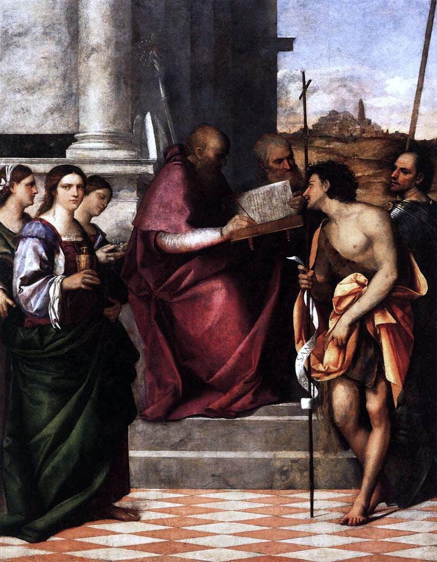 Sebastiano Del Piombo San Giovanni Crisostomo Altarpiece - Hand Painted Oil Painting