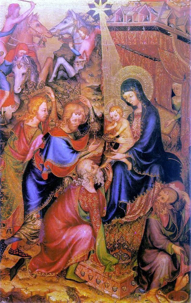 Unknown Painters Masters The Adoration of the Magi (Bargello Diptych) - Hand Painted Oil Painting