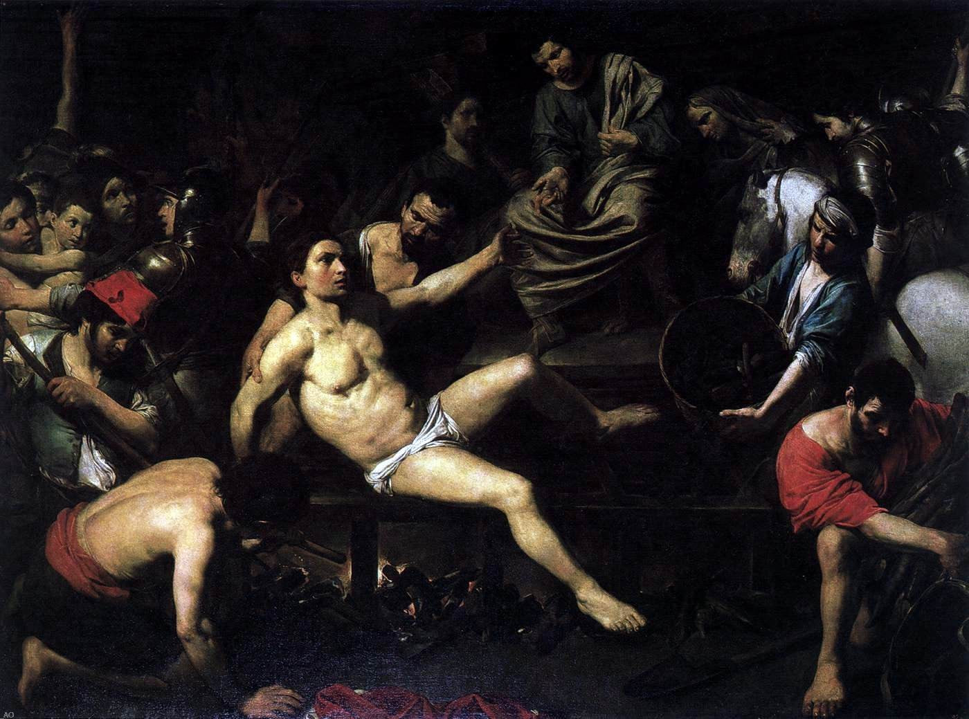 Valentin De boulogne Martyrdom of St Lawrence - Hand Painted Oil Painting