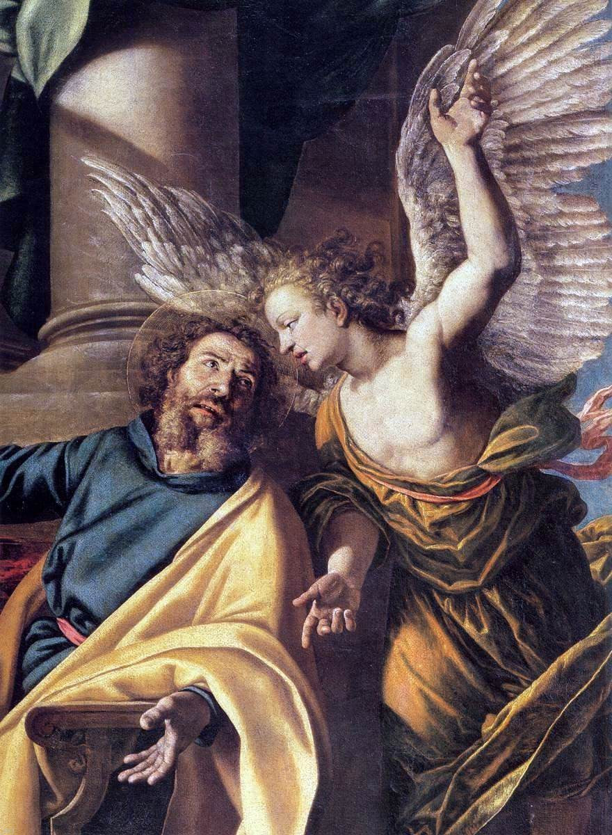 Vincenzo Campi St Matthew and the Angel (detail) - Hand Painted Oil Painting