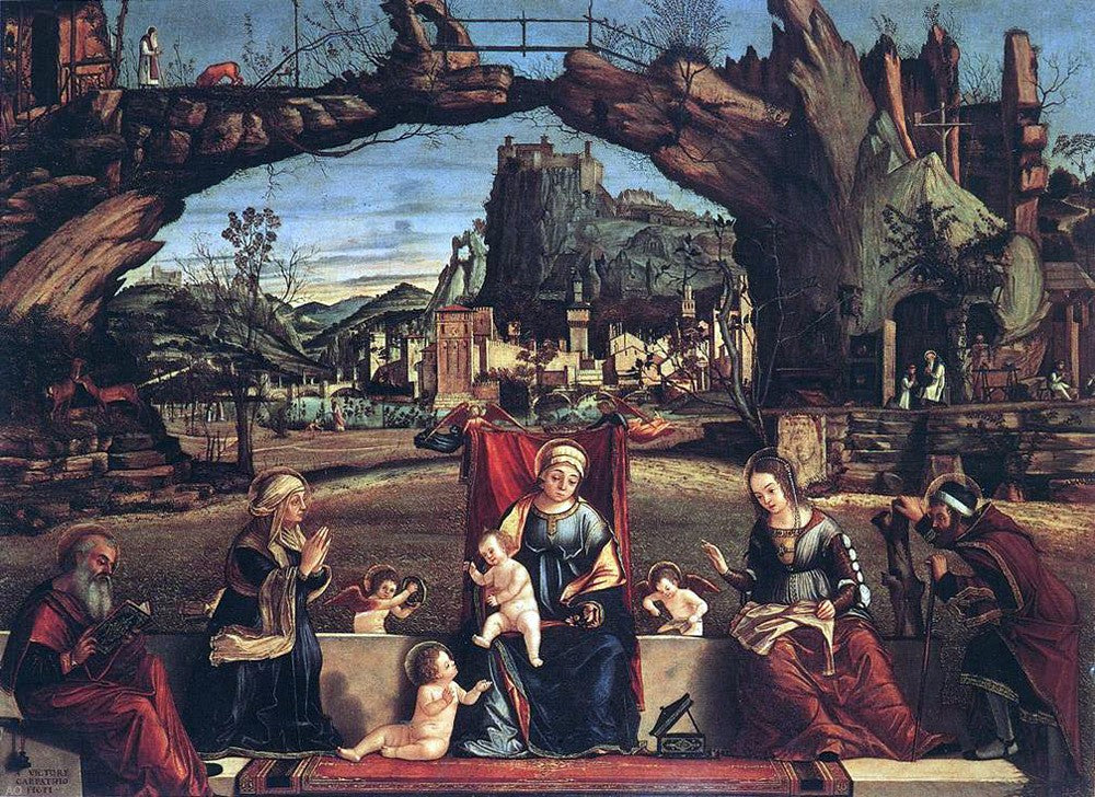 Vittore Carpaccio Holy Conversation - Hand Painted Oil Painting