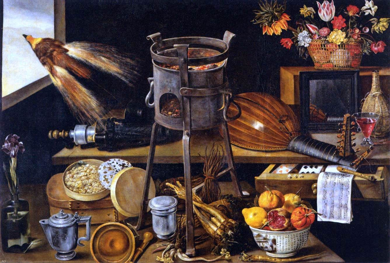 Jacques Linard The Five Senses and the Four Elements - Hand Painted Oil Painting