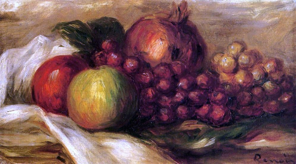 Pierre Auguste Renoir Still Life with Fruit - Hand Painted Oil Painting
