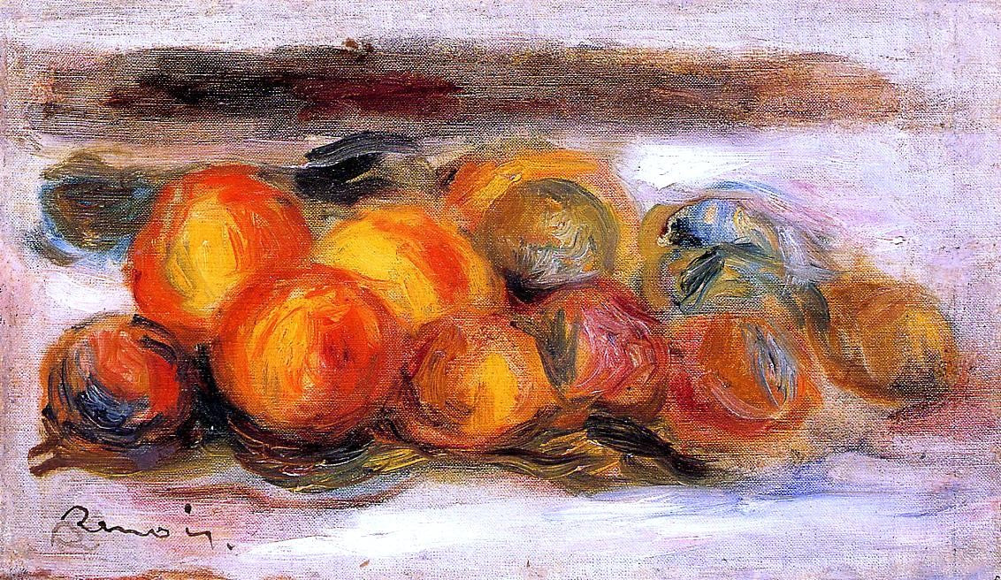 Pierre Auguste Renoir Still Life with Peaches - Hand Painted Oil Painting