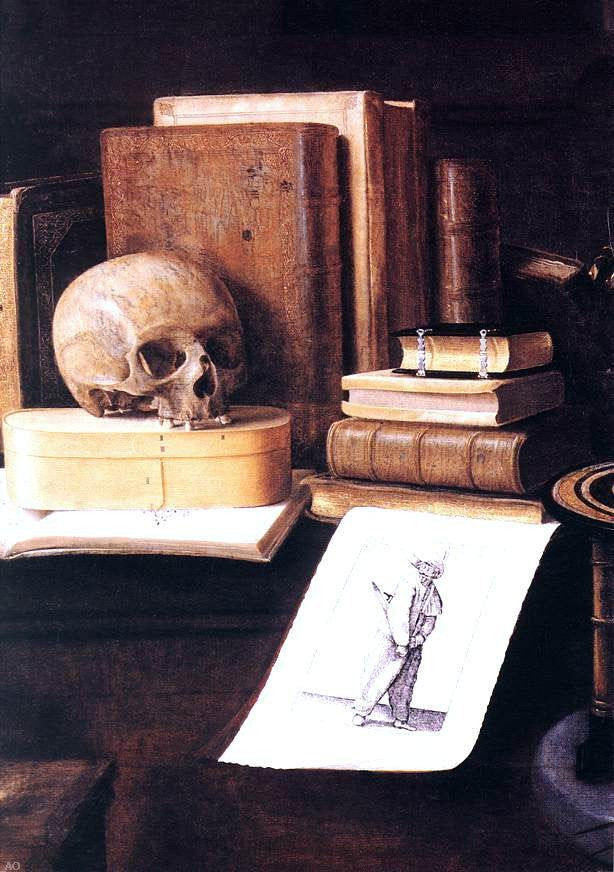 Sebastien Stoskopff The Great Vanity Still-life (detail) - Hand Painted Oil Painting