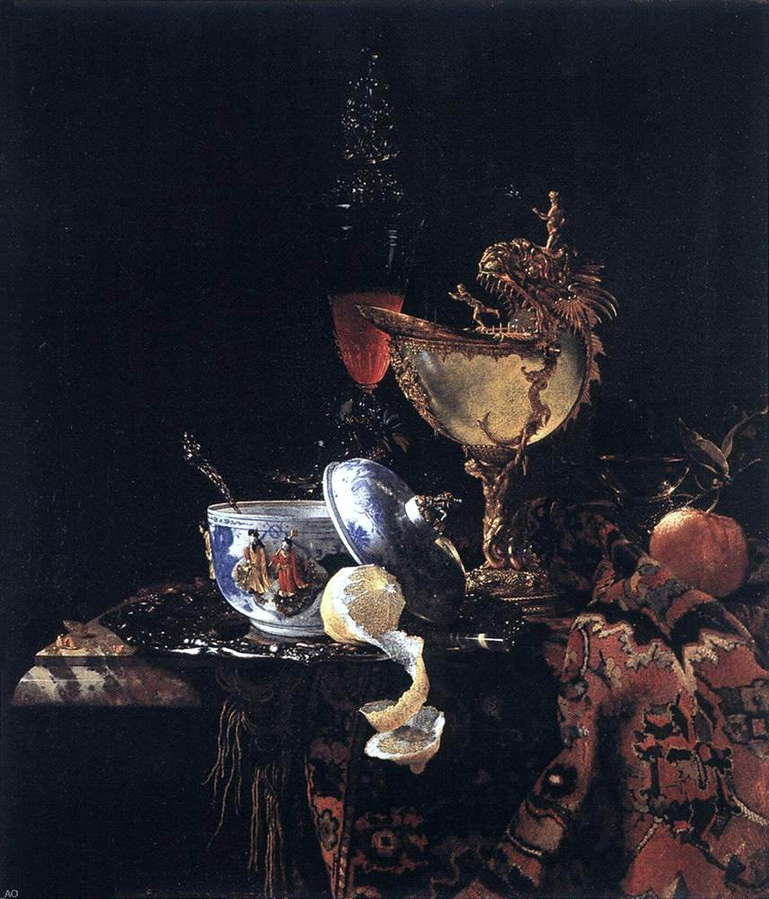 Willem Kalf Still-Life with a Nautilus Cup - Hand Painted Oil Painting