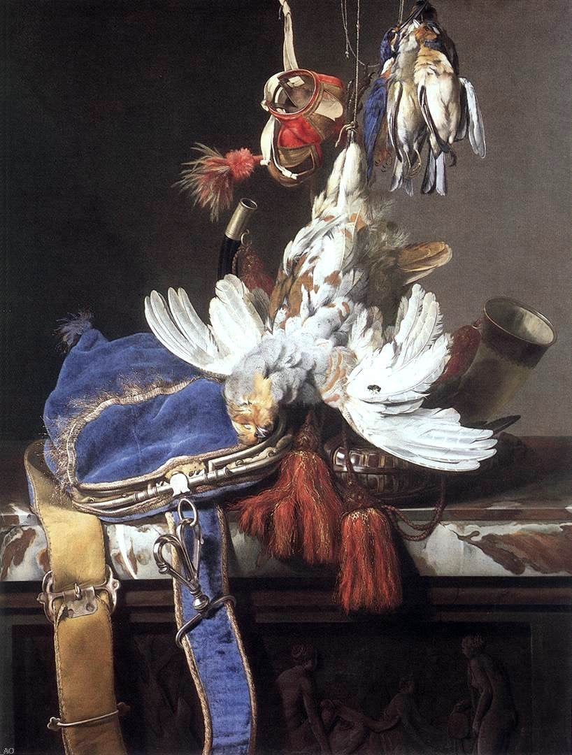 Willem Van Aelst Hunting Still-Life - Hand Painted Oil Painting
