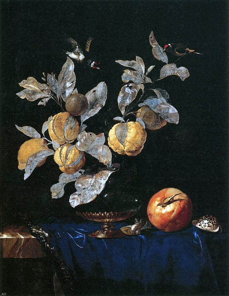 Willem Van Aelst Still-Life with Fruit - Hand Painted Oil Painting