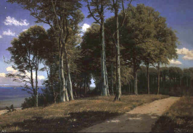 Agustin Lhardy Garrigues Paisaje Boscoso - Hand Painted Oil Painting