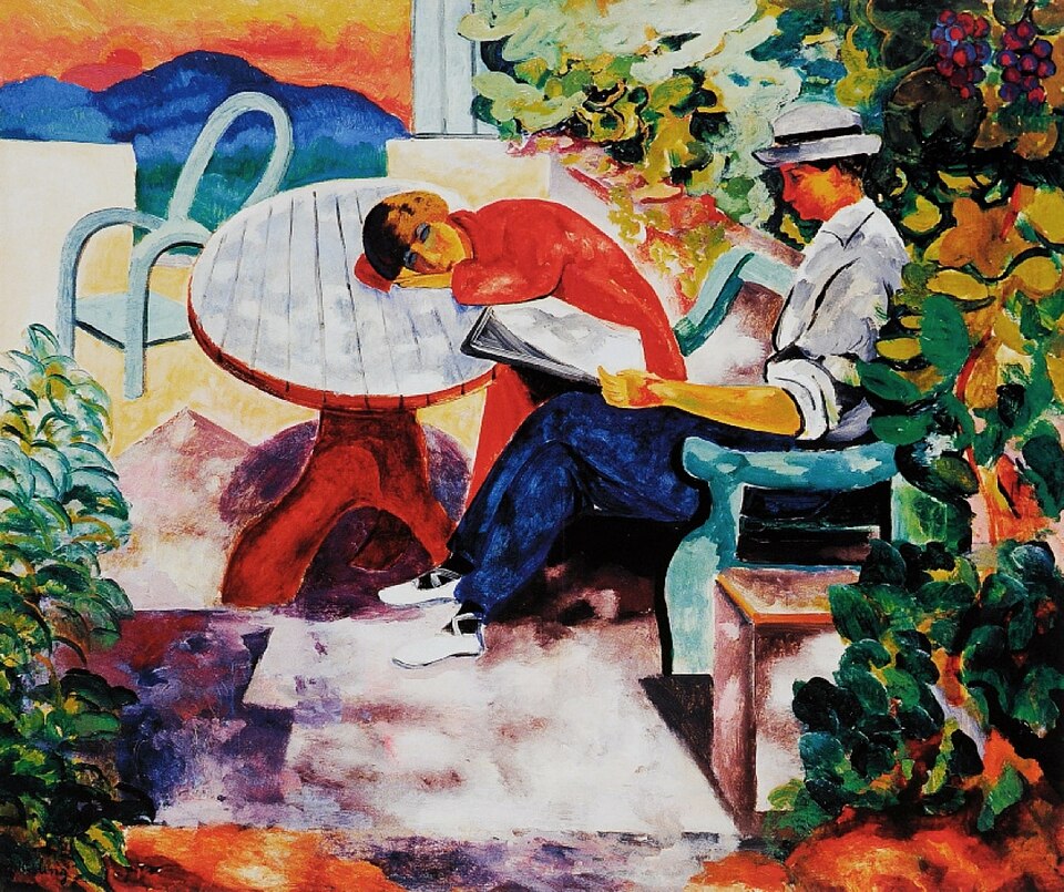 Moise Kisling La Sieste a Saint-Tropez - Hand Painted Oil Painting