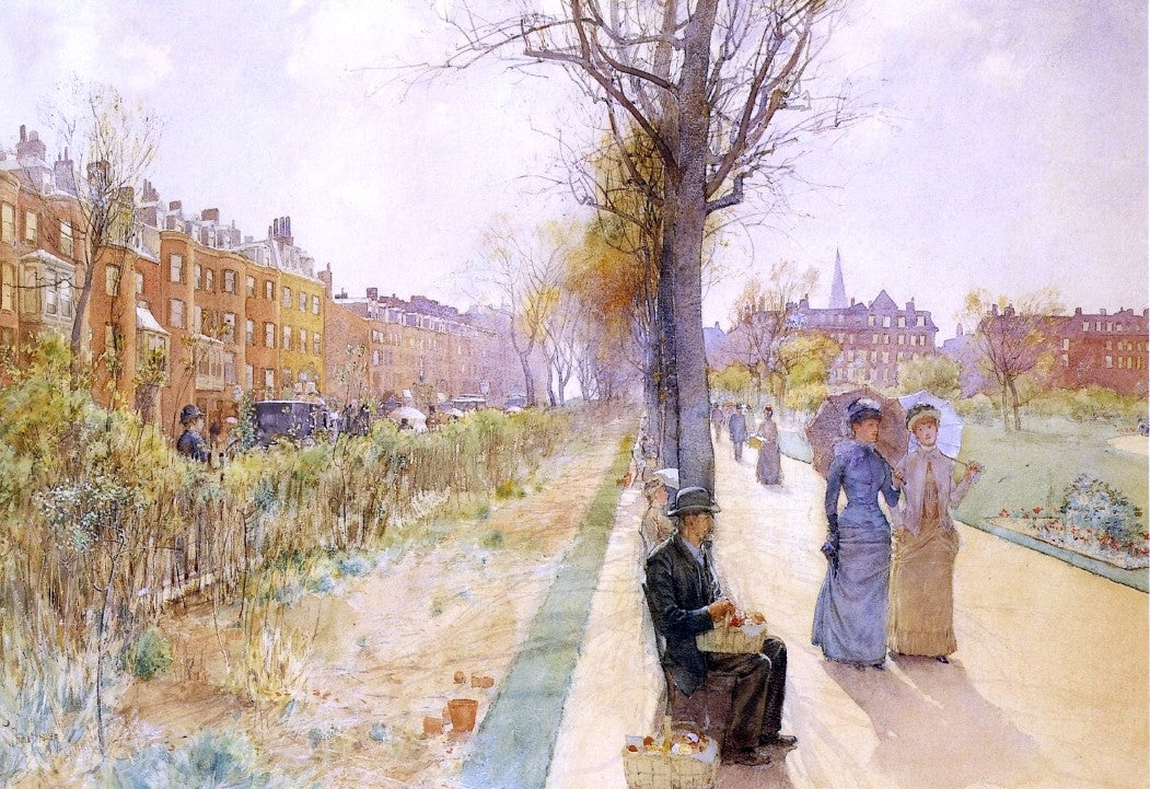  Frederick Childe Hassam Boston Common - Hand Painted Oil Painting