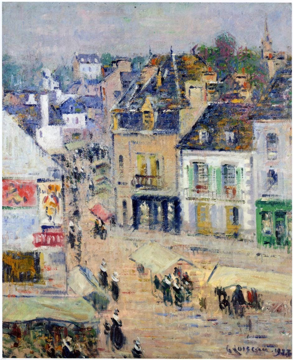Gustave Loiseau Pont Aven - Gray Weather - Hand Painted Oil Painting