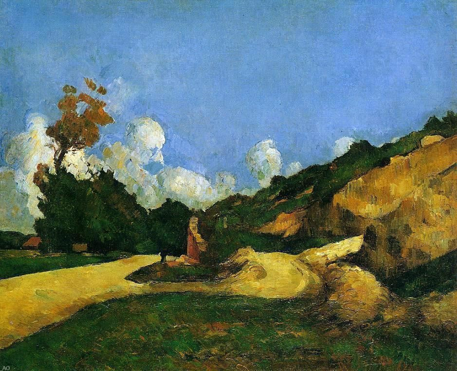 Paul Cezanne The Road - Hand Painted Oil Painting