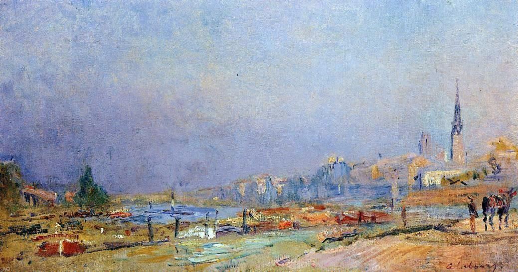 Albert Lebourg The Banks of the Seine at Rouen - Hand Painted Oil Painting