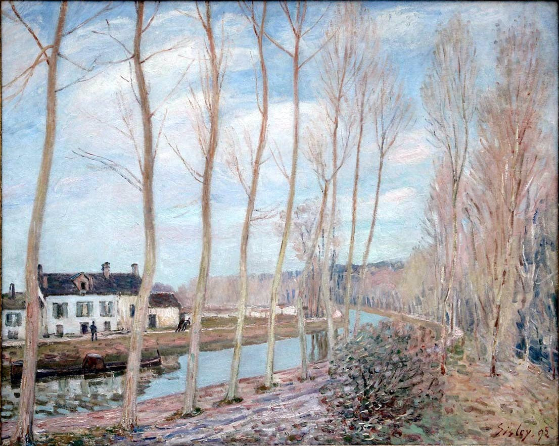 Alfred Sisley River Loing - Hand Painted Oil Painting