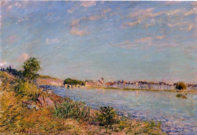 Alfred Sisley Saint-Mammes - Hand Painted Oil Painting