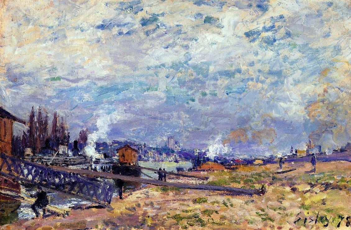 Alfred Sisley The Seine at Grenelle - Hand Painted Oil Painting