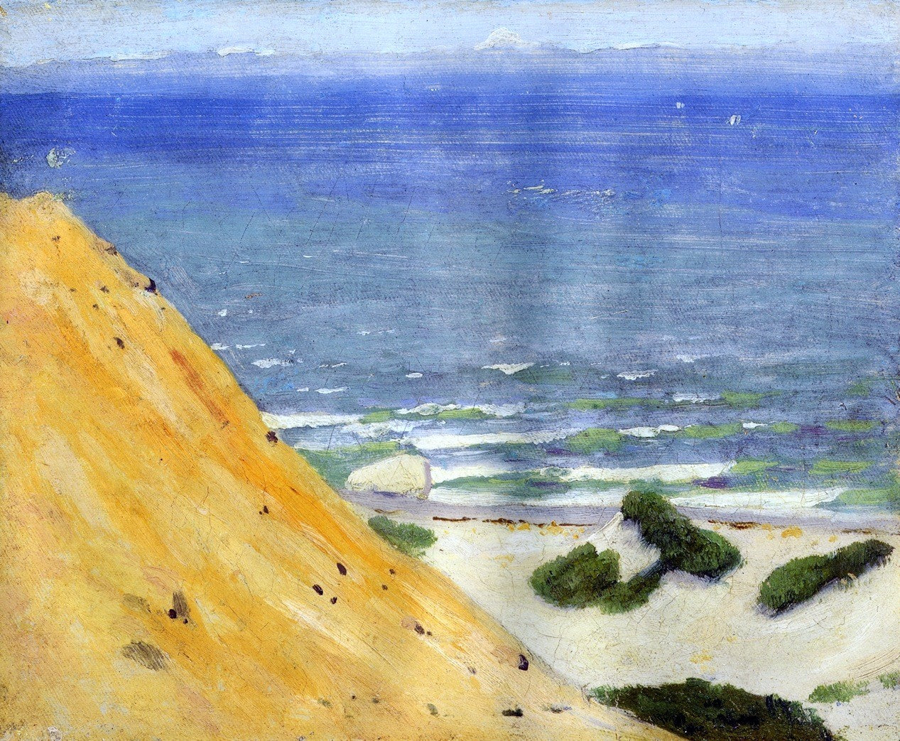 Arthur Wesley Dow Chalk Hills, Gay Head - Hand Painted Oil Painting