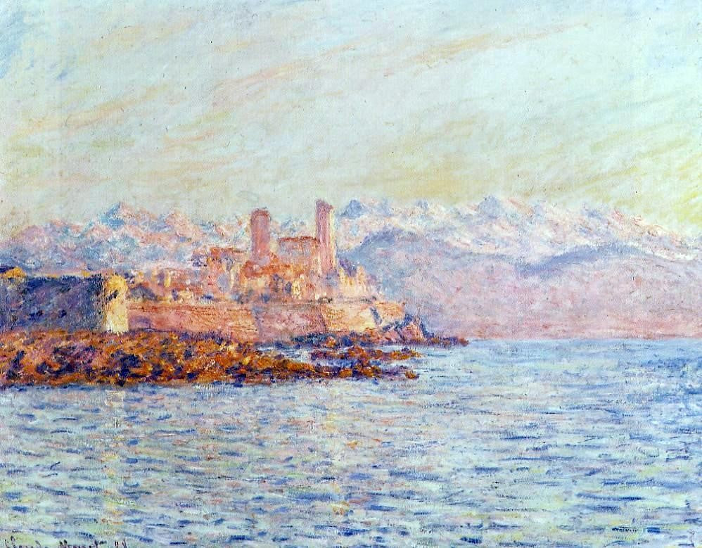 Claude Oscar Monet Antibes - Hand Painted Oil Painting