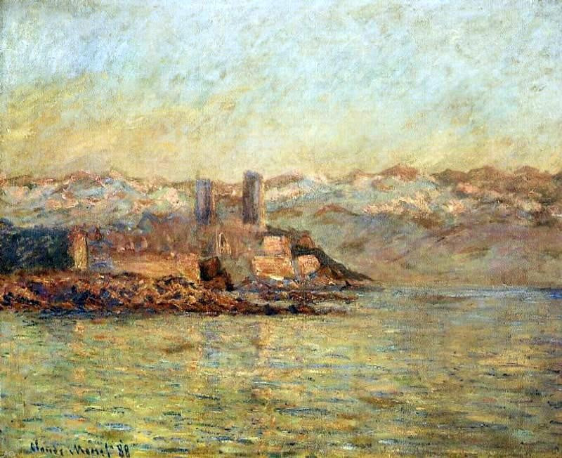 Claude Oscar Monet Antibes and the Maritime Alps - Hand Painted Oil Painting