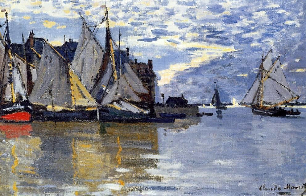 Claude Oscar Monet Sailboats - Hand Painted Oil Painting