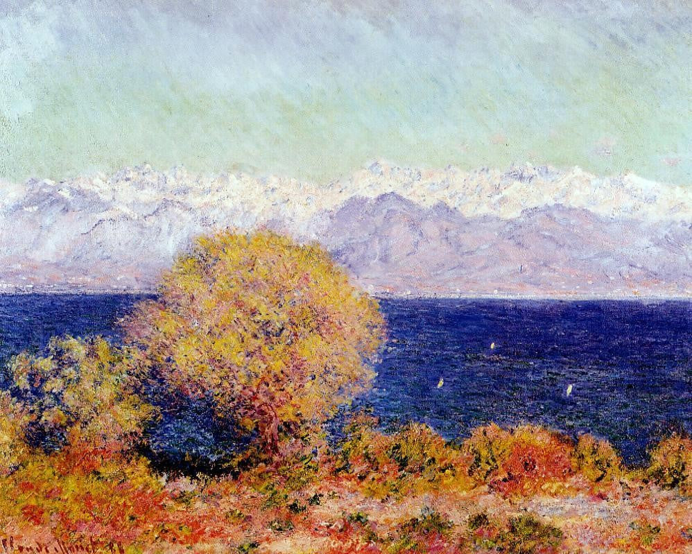 Claude Oscar Monet View of Antibes from the Plateau Notre-Dame - Hand Painted Oil Painting