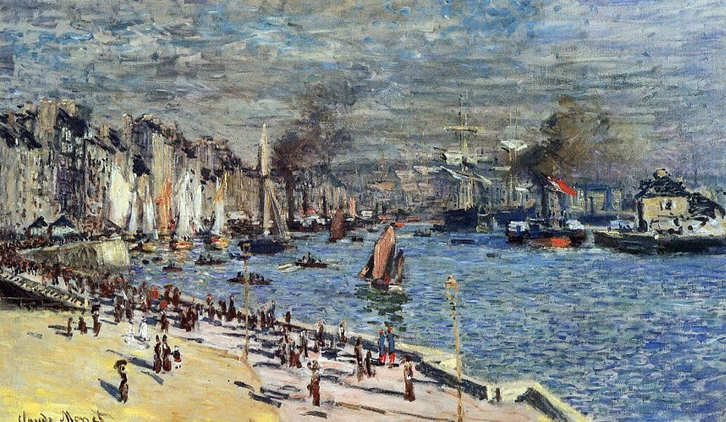 Claude Oscar Monet View of Rouen - Hand Painted Oil Painting