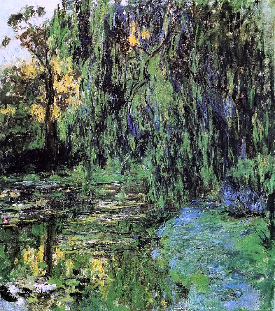 Claude Oscar Monet Weeping Willow and Water-Lily Pond - Hand Painted Oil Painting