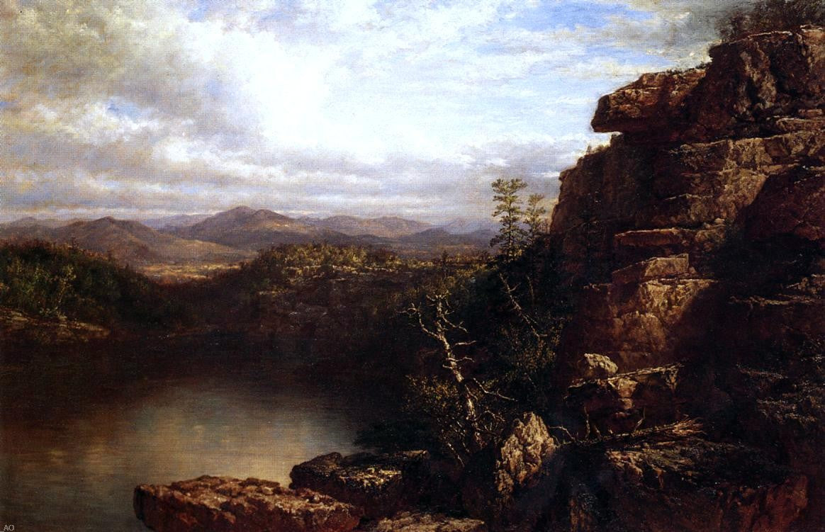 Daniel Huntington Lake Minnewaska - Hand Painted Oil Painting