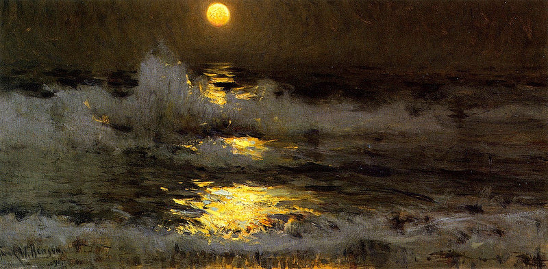 Frank Weston Benson Moonlight on the Waters - Hand Painted Oil Painting