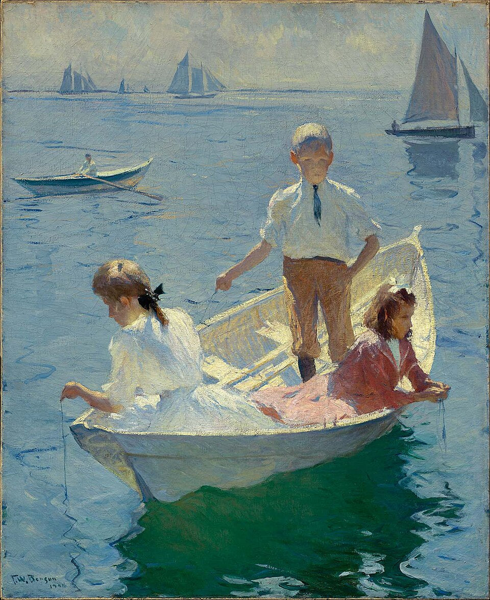 Frank Weston Benson Calm Morning - Hand Painted Oil Painting