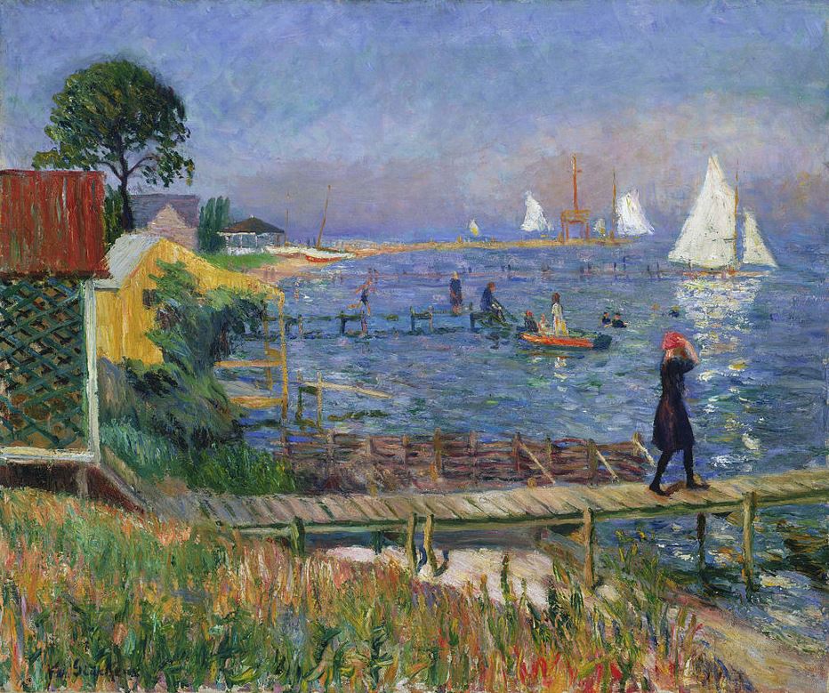 William James Glackens Bathers at Bellport - Hand Painted Oil Painting