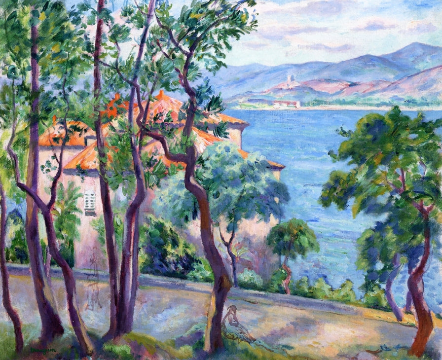 Henri Manguin Above the Oustalet, View over Grimand - Hand Painted Oil Painting