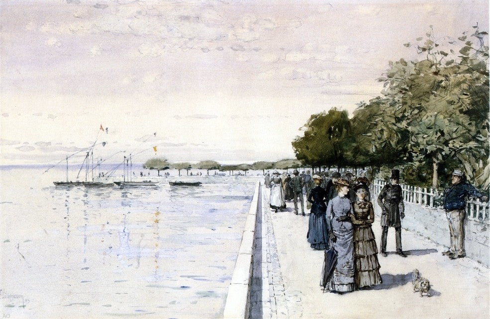 Frederick Childe Hassam Promenade - Hand Painted Oil Painting