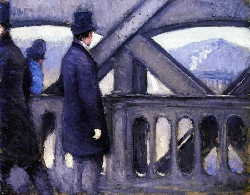 Gustave Caillebotte The Pont de Europe (study) (also known as Port de'l Europe) - Hand Painted Oil Painting
