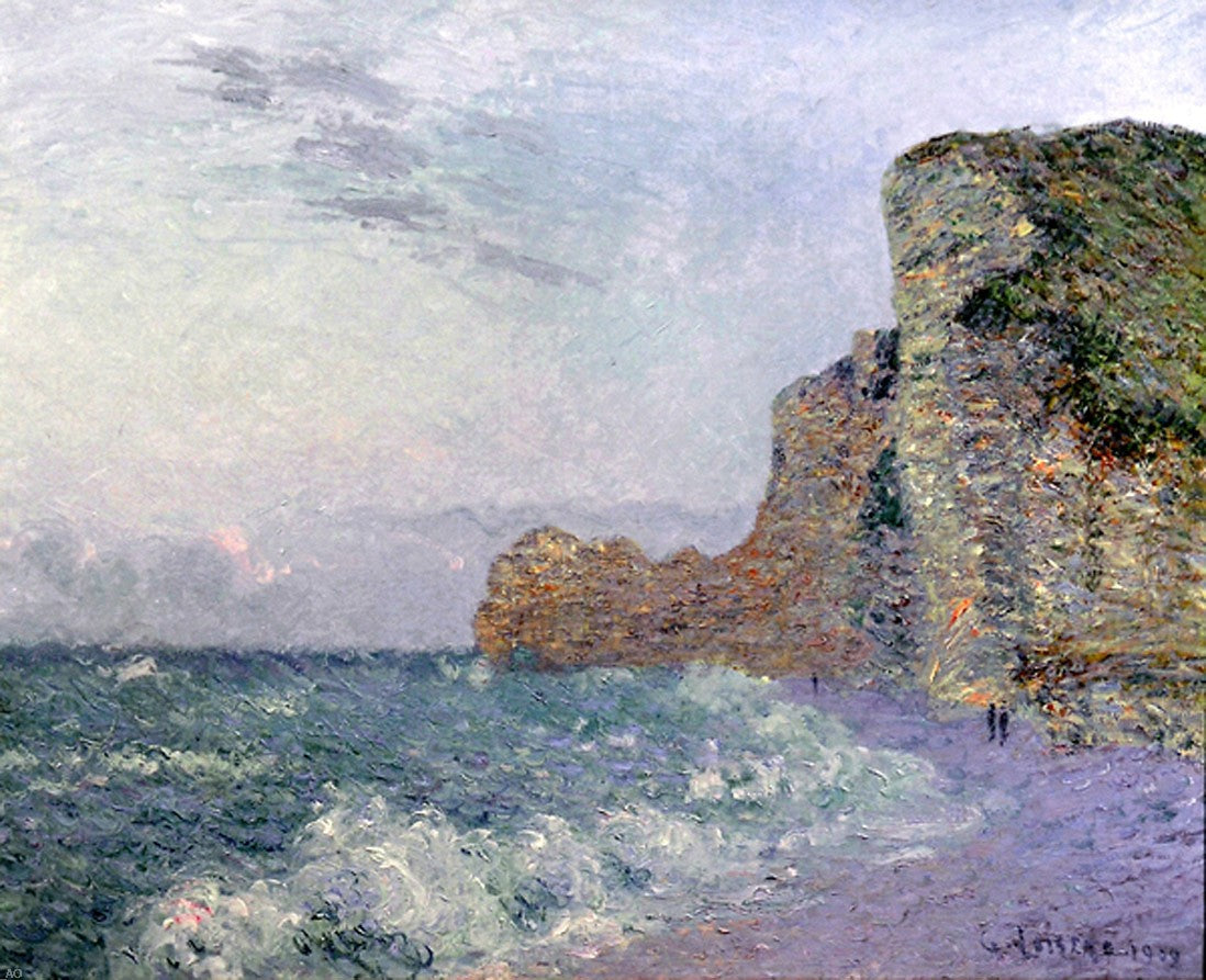 Gustave Loiseau Cliffs in Normandy - Evening - Hand Painted Oil Painting