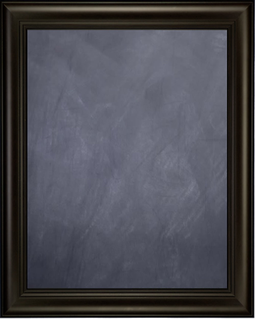 Framed Chalkboard - with Espresso Finish Frame with Triple Step Lip