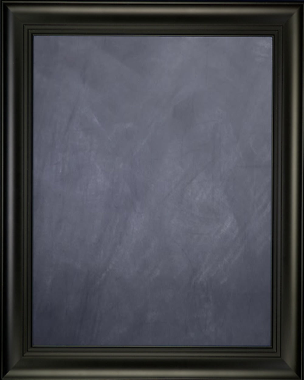 Framed Chalkboard - with Black Finish Frame with Triple Step Lip