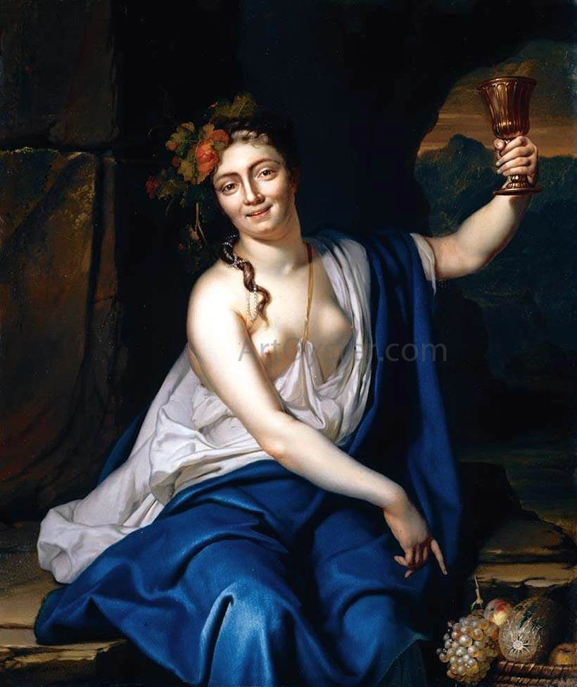 Heroman Van der Mijn A Bacchante - Hand Painted Oil Painting