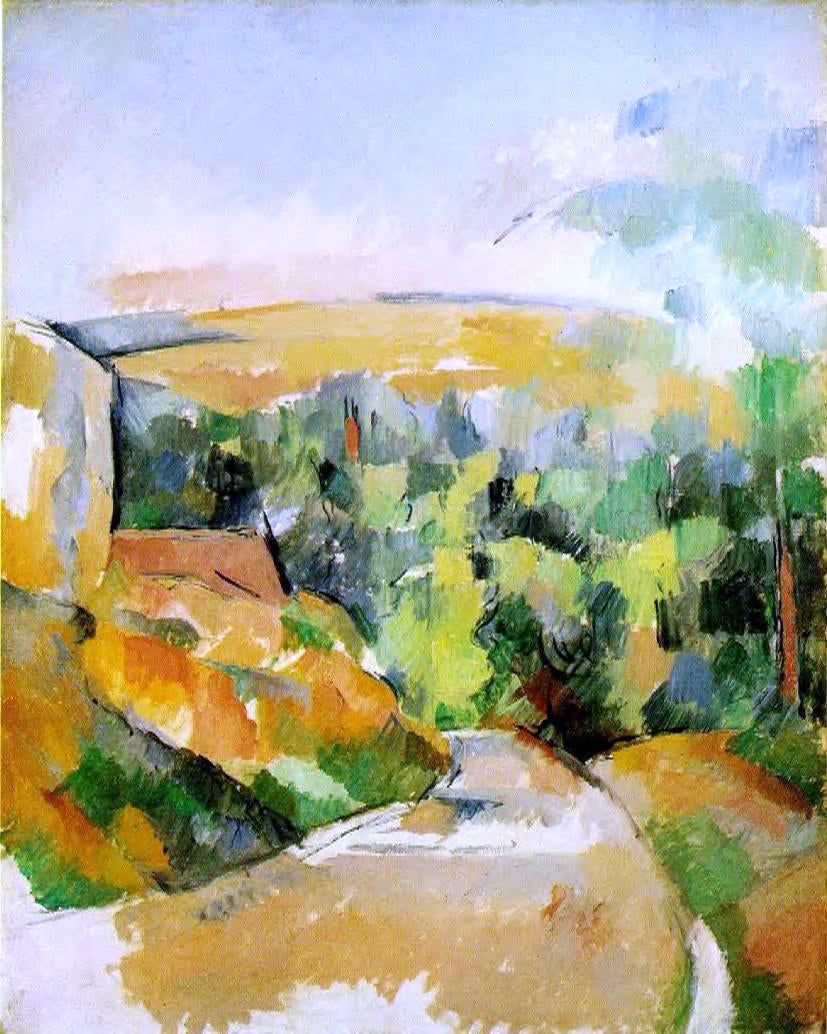 Paul Cezanne A Bend in the Road - Hand Painted Oil Painting