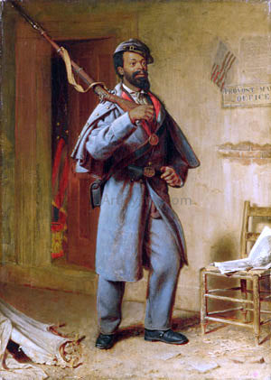 Thomas Waterman Wood A Bit of War History: The Recruit - Hand Painted Oil Painting