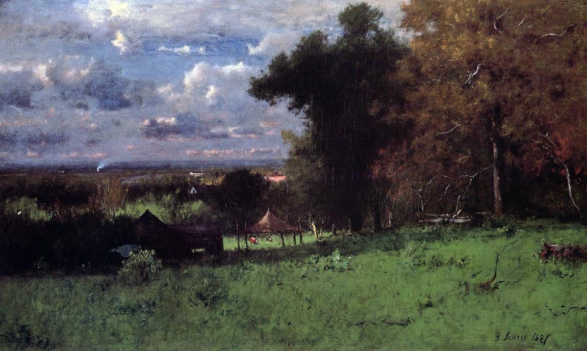 George Inness Breezy Autumn - Hand Painted Oil Painting