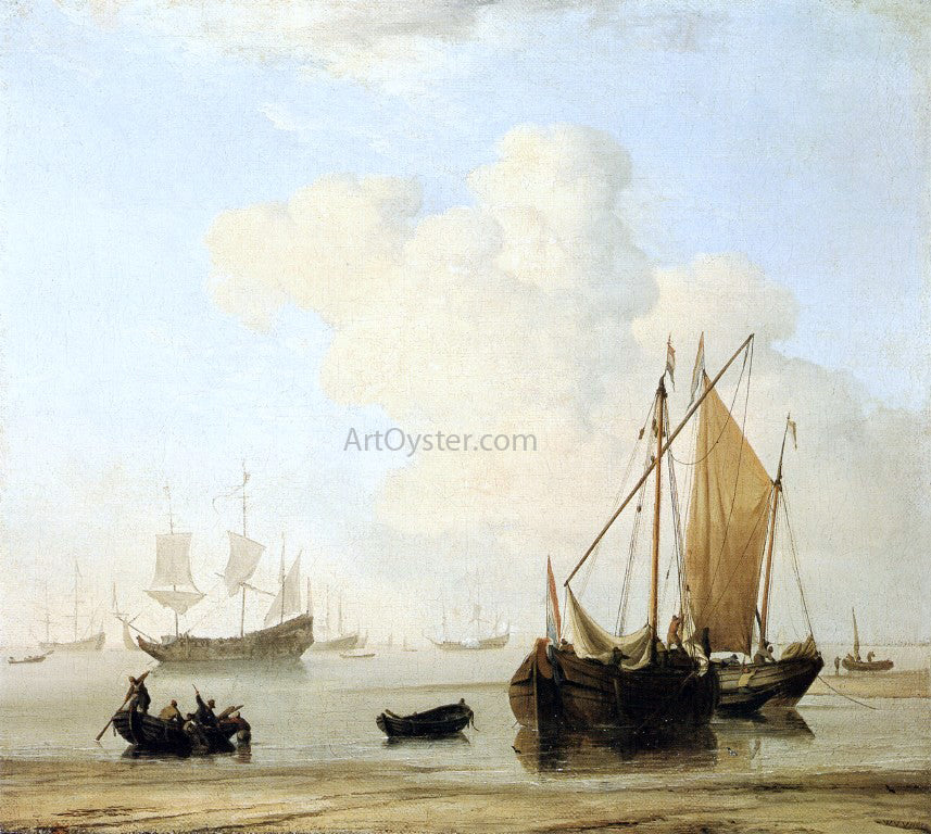The Younger Willem Van de Velde A Calm - Hand Painted Oil Painting