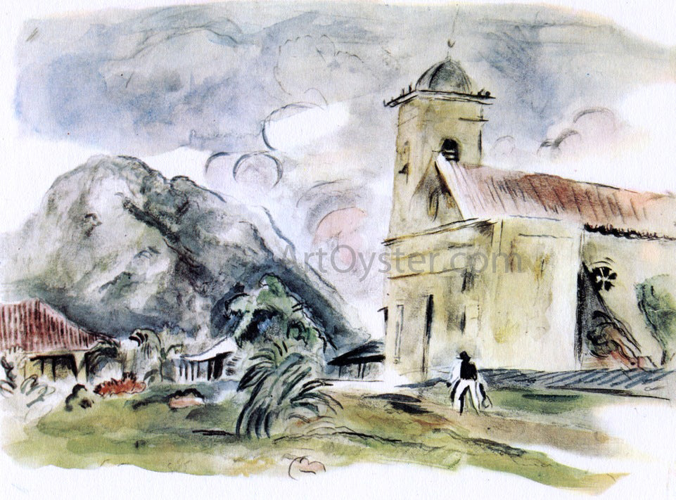 Jules Pascin A Church in Cuba - Hand Painted Oil Painting